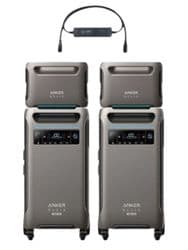 2x Anker SOLIX F3800 Plus 12 kW Double Power Hub Kit with 2x Expansion Batteries - 15Kwh Storage