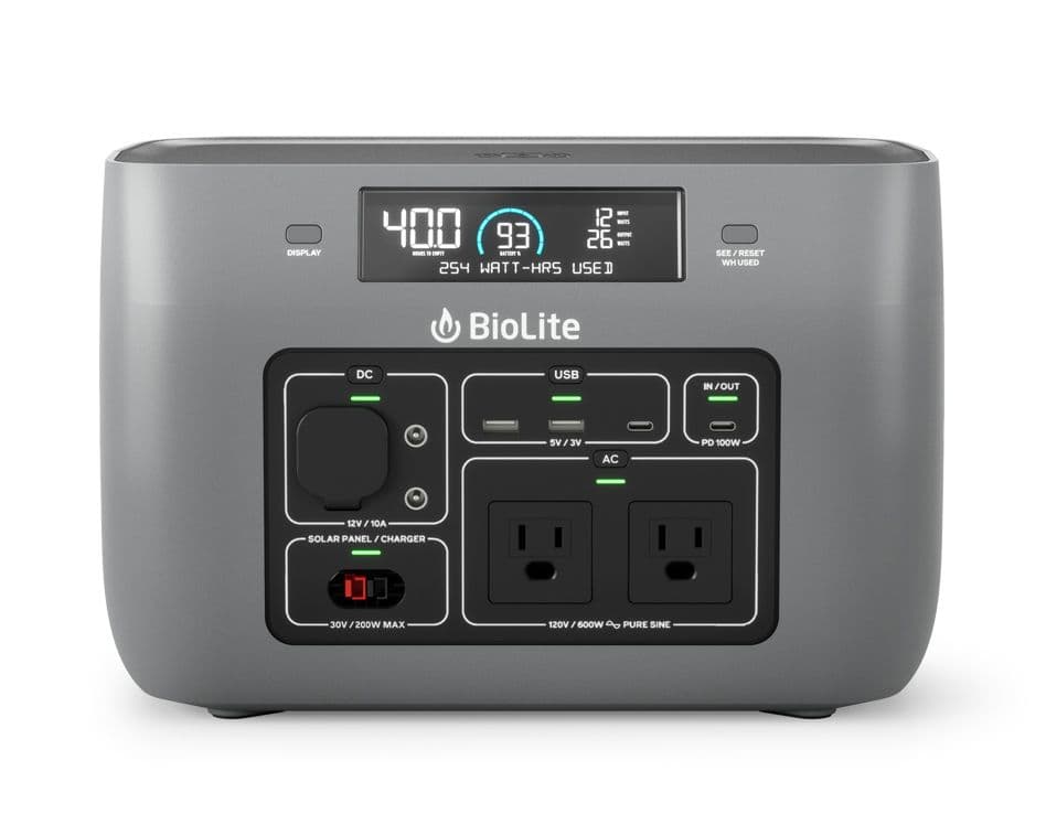 BioLite BaseCharge 600 Plus - 622 Wh Portable Power Station