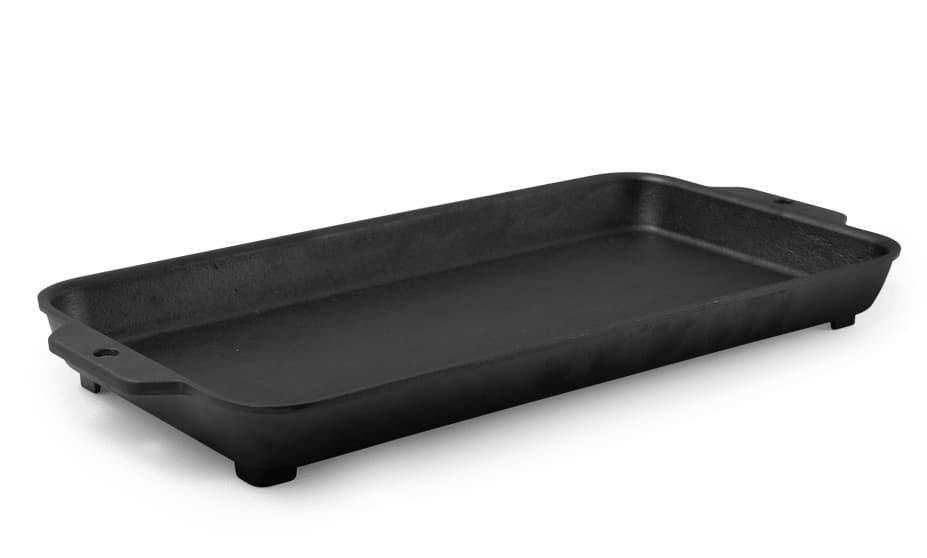 BioLite FirePit Griddle - Pre-Seasoned Cast Iron Outdoor Griddle