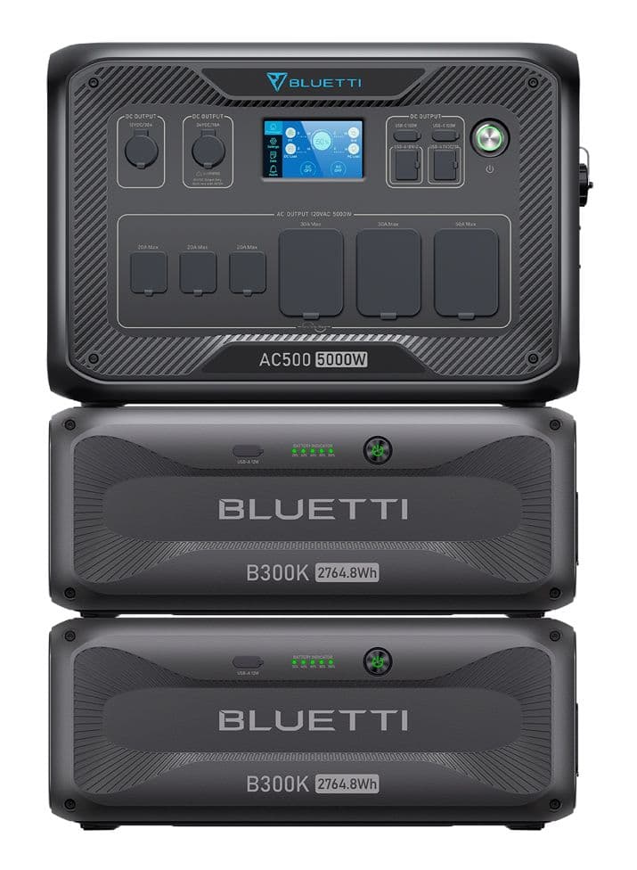 Bluetti AC500+2xB300K Home Battery Backup Kit - 5,529 Watt Hours