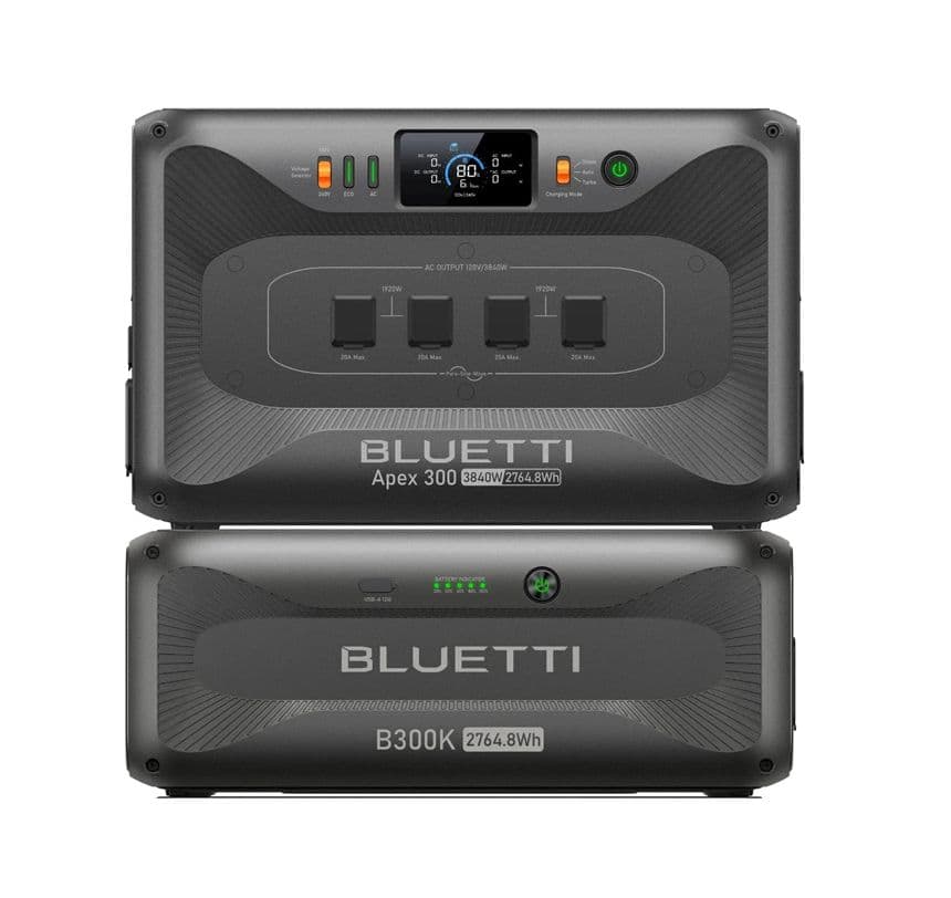 Bluetti Apex 300 Portable Power Station with B300K Expansion Battery