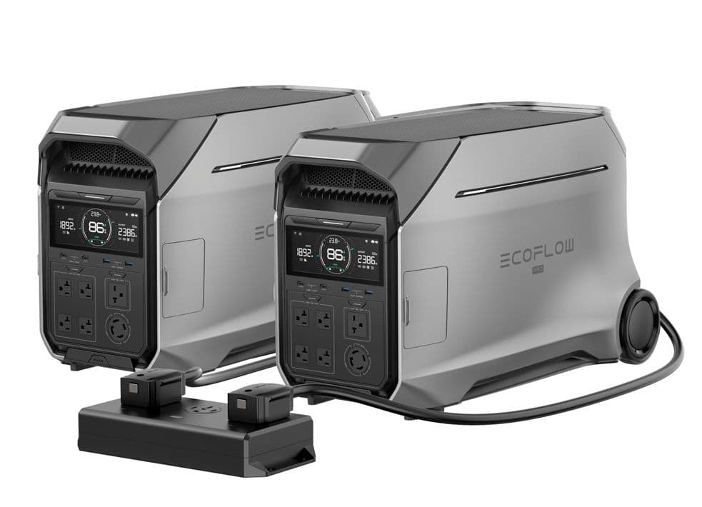 Ecoflow 8000Wh Home Backup Kit - Features 2 Delta Pro 3 Powerstations with 50 Amp Hub