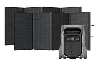 EcoFlow Delta Pro 3 Solar Generator Kit - With 800 Watts of Foldable Solar Panels