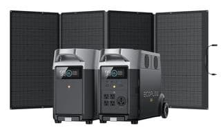 EcoFlow Delta Pro Power Station & Expansion Battery Kit with 400 Watt Solar Panel