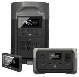 EcoFlow Delta Pro Portable Power Station with Free Remote Control and River 2 Powerstation