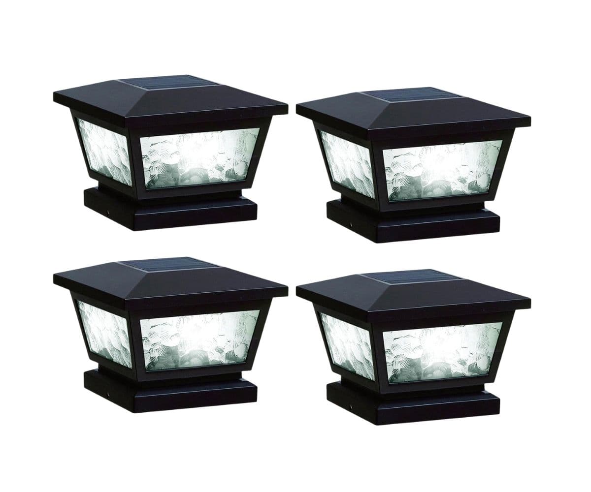 Classy Caps Fairmont Solar Post Cap or Wall Mount - 4 Pack