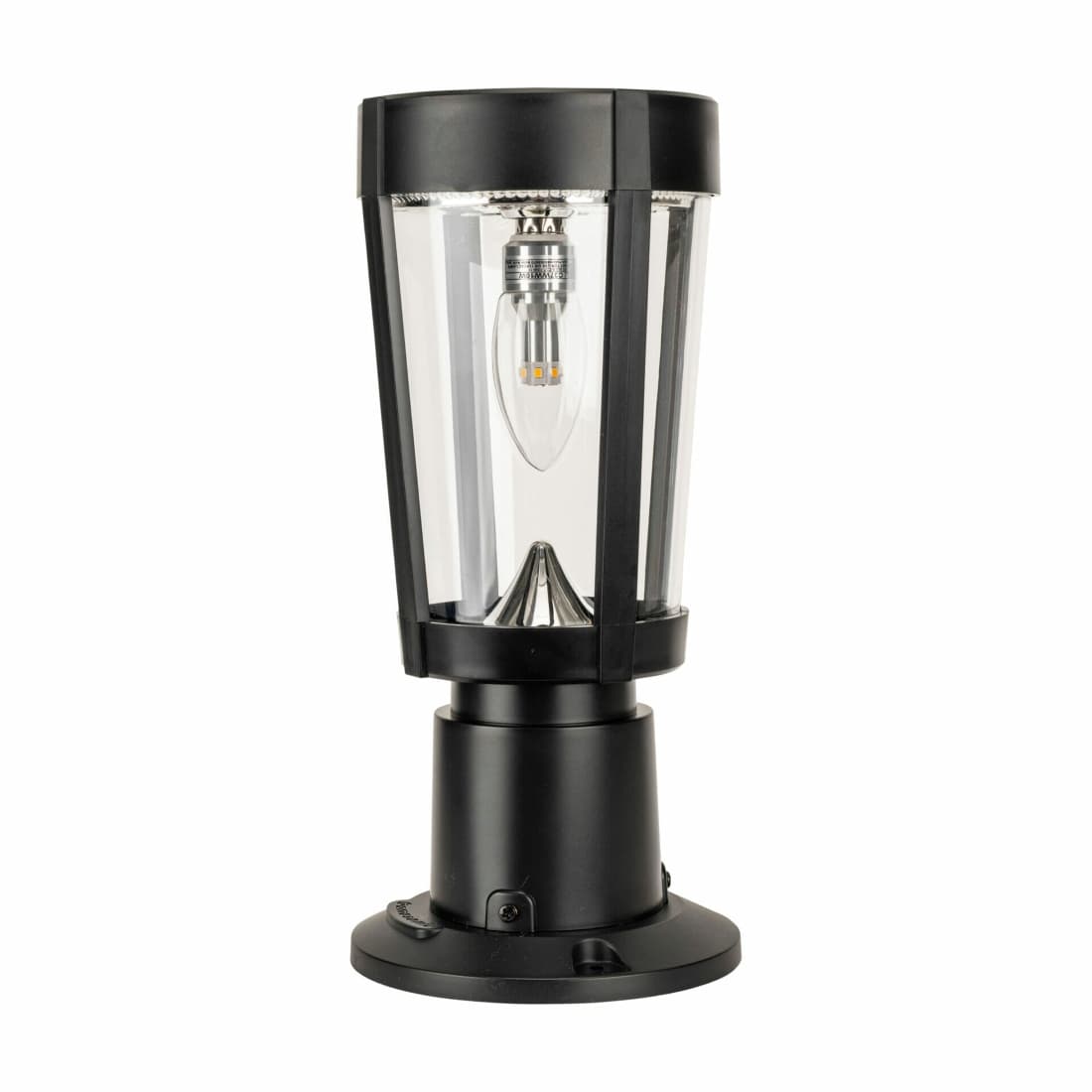 Gama Sonic Amphora Flame Effect Bulb Solar Light - With Base & Post Mount Kit