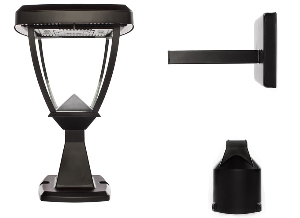 Gama Sonic Inversee Solar Light - Wall / Pier / 3 Inch Fitter Mount