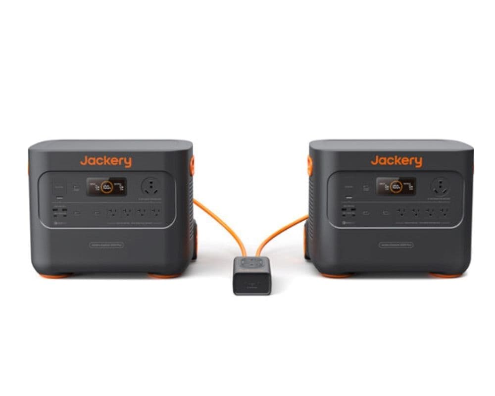 Jackery Dual Explorer 2000 Plus Portable Power Station Kit with 240V Connector