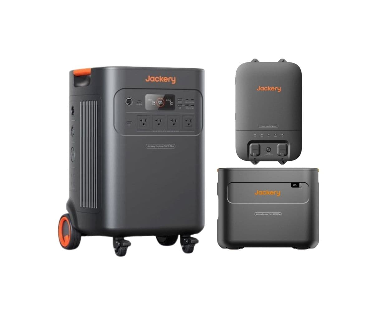 Jackery Explorer 5000 Plus Expansion Powerstation Kit with 10kWh Storage and Smart Automatic Transfer Switch