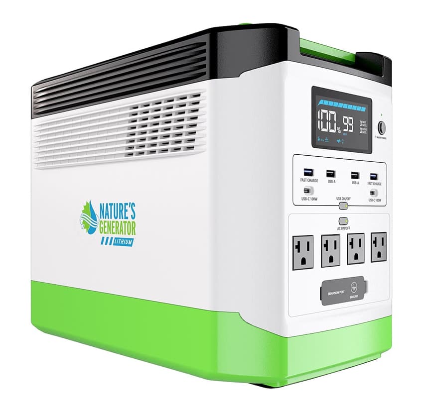 Natures Generator Lithium 1800 Portable Power Station