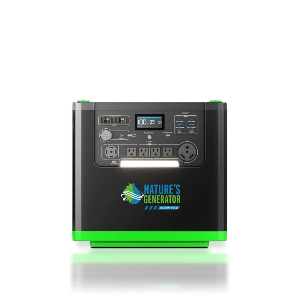 Natures Generator Lithium 6000 Portable Power Station