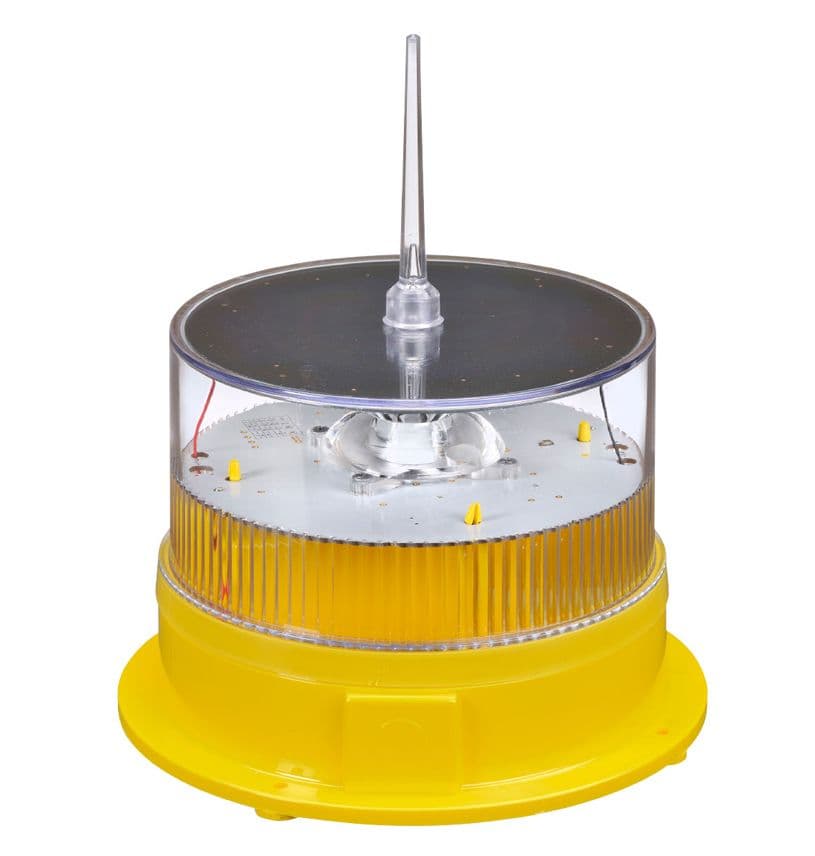 Sealite Solar Marine Lantern - Yellow - 2-3 NM Visibility - With GPS