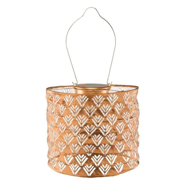 Soji Stella Drum Solar Lantern in Copper