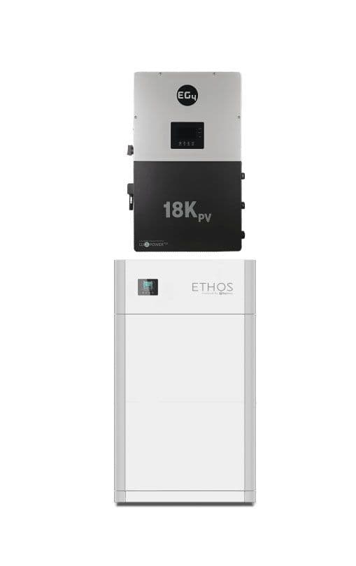 Big Battery 12kW 10.2kWh ETHOS Energy Storage System - EG4 18kPV Hybrid Inverter