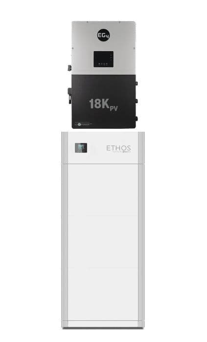 Big Battery 12kW 15.36kWh ETHOS Energy Storage System - EG4 18kPV Hybrid Inverter
