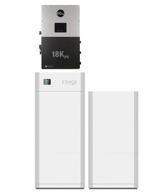 Big Battery 12kW 30.7kWh ETHOS Energy Storage System - EG4 18kPV Hybrid Inverter