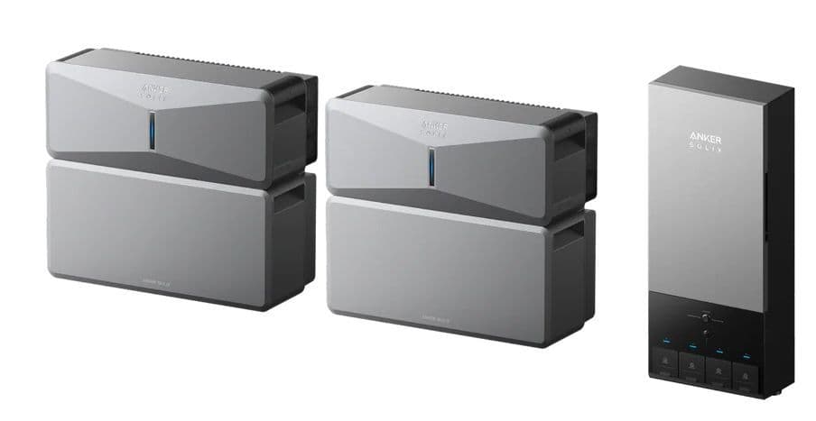 2x Anker SOLIX E10 Home Backup Systems and Power Dock Kit - 12kWh