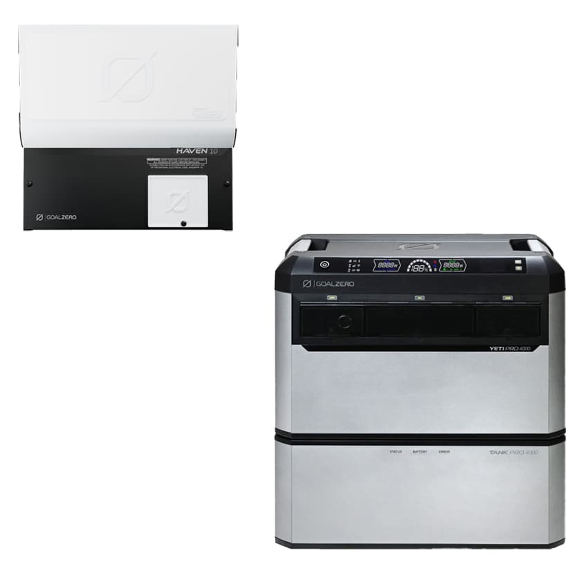 Goal Zero 8 kWh Haven Home Backup - Featuring Yeti 4000 LFP Generator