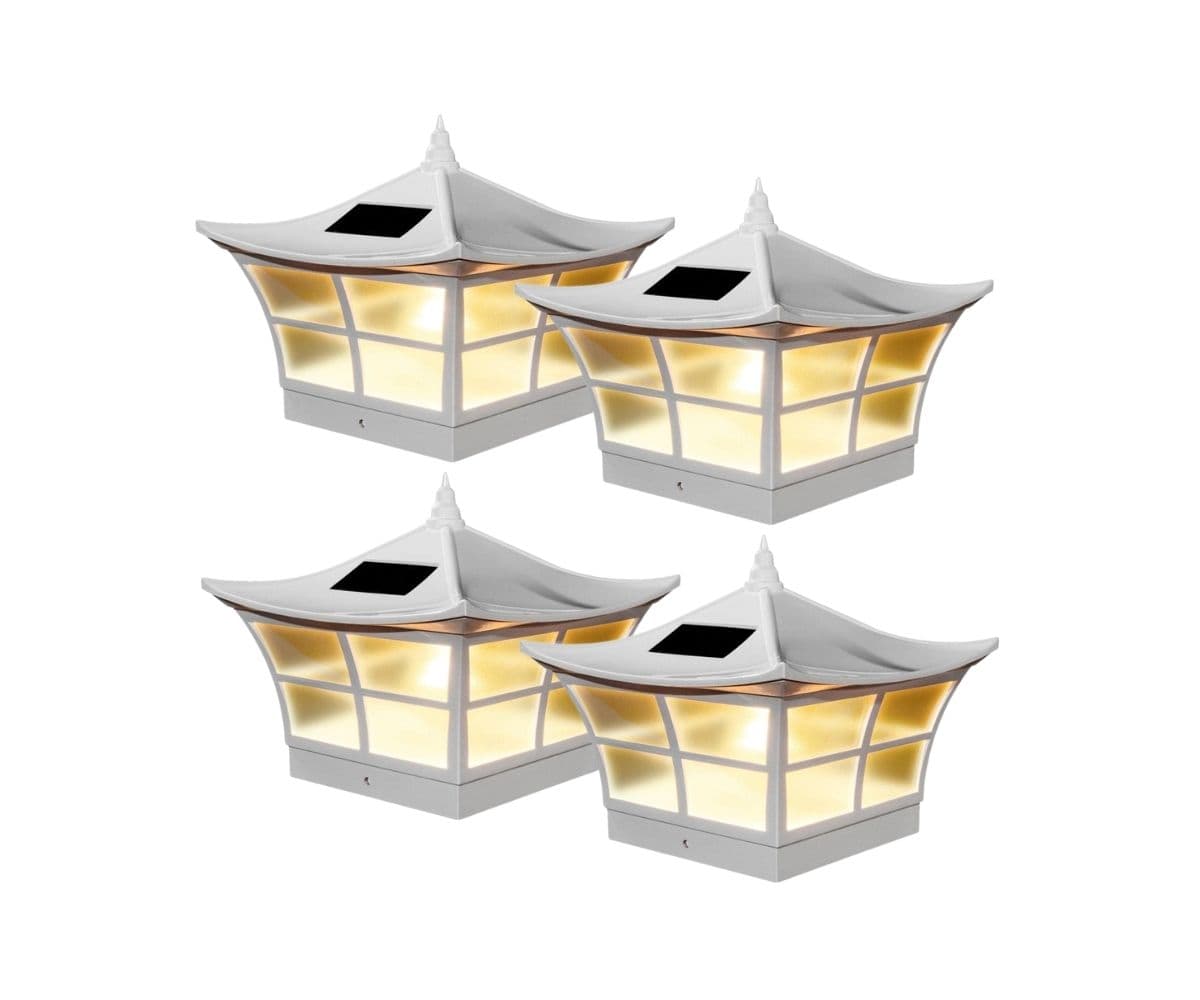 Classy Caps Ambience Solar Post Cap Light for 4 x 4 or 5 x 5 Posts - 4 Pack