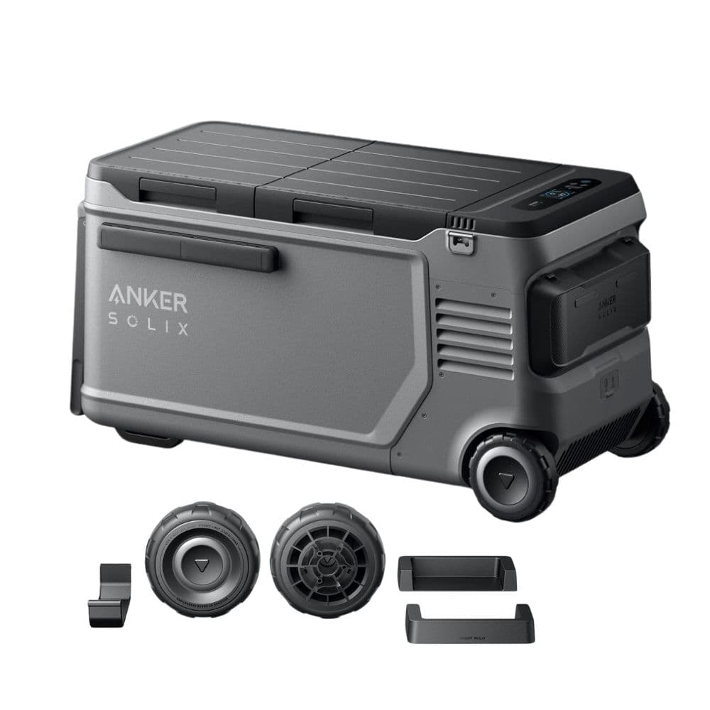 Anker Solix EverFrost 2 Powered Cooler 58L with Anker Beach Wheels