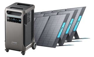Anker SOLIX F3800 Solar Generator - 3840Wh - With 3x 400W Solar Panels