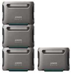 4x Anker SOLIX F3800 Expansion Battery - 3840 Watt Hours