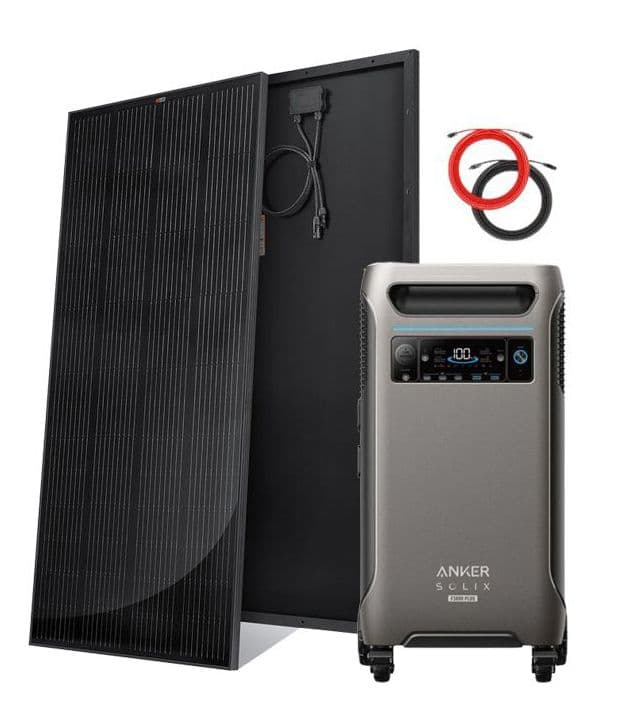 Anker SOLIX F3800 Plus Solar Generator - 3840Wh - With 2x 200W Rich Solar Panels