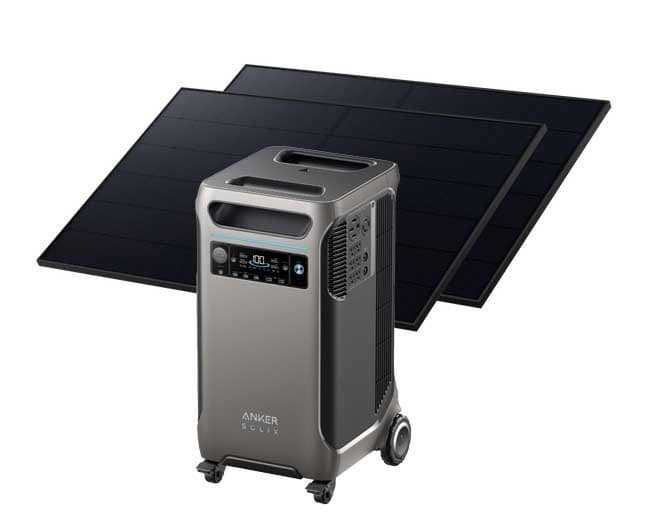 Anker SOLIX F3800 Portable Solar Generator with 2x 440W Rigid Solar Panels - 3840 Watt Hours