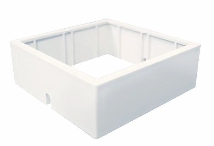 Classy Caps 3.5 x 3.5 White Adaptor for Classy Solar Post Caps