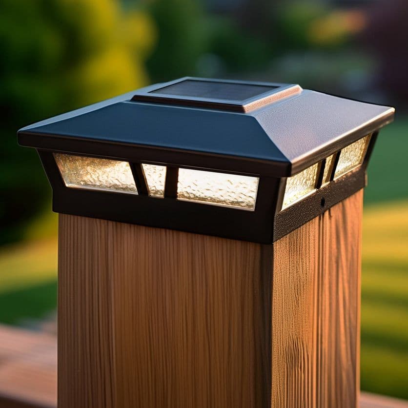Classy Caps Aluminum Oxford Solar Post Cap - For 6 x 6 Square Posts
