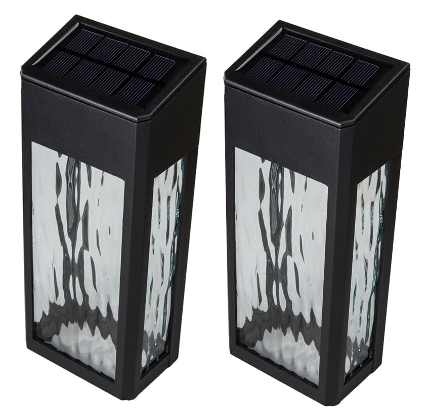 Classy Caps Black Aluminum Lancaster Deck Wall Light - 2 pk