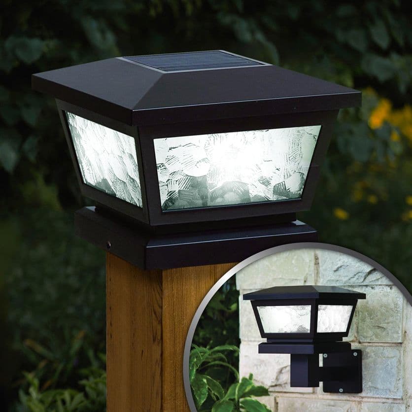 Classy Caps Fairmont Solar Post Cap or Wall Mount