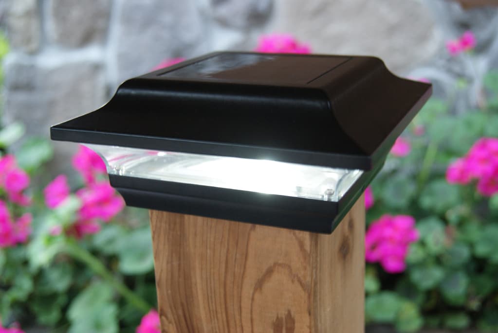 Classy Caps Imperial Black Solar Post Cap for 4x4 Post
