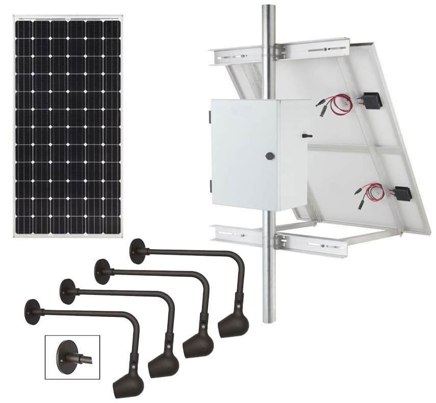 Commercial Solar Billboard Lighting Kit - Double Sided