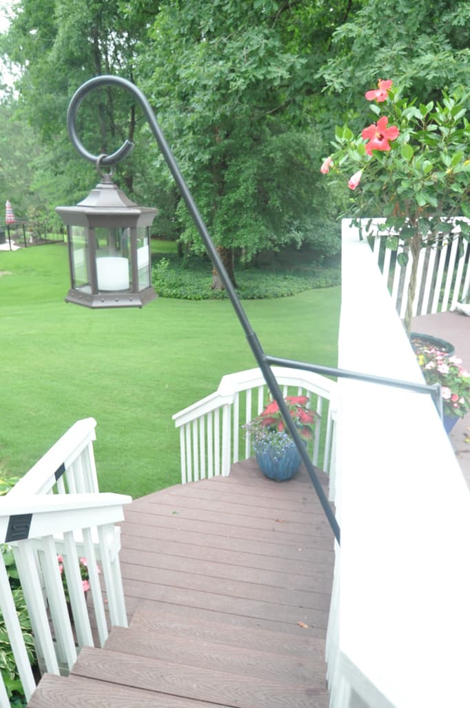 Deck Mount Solar LED Lantern