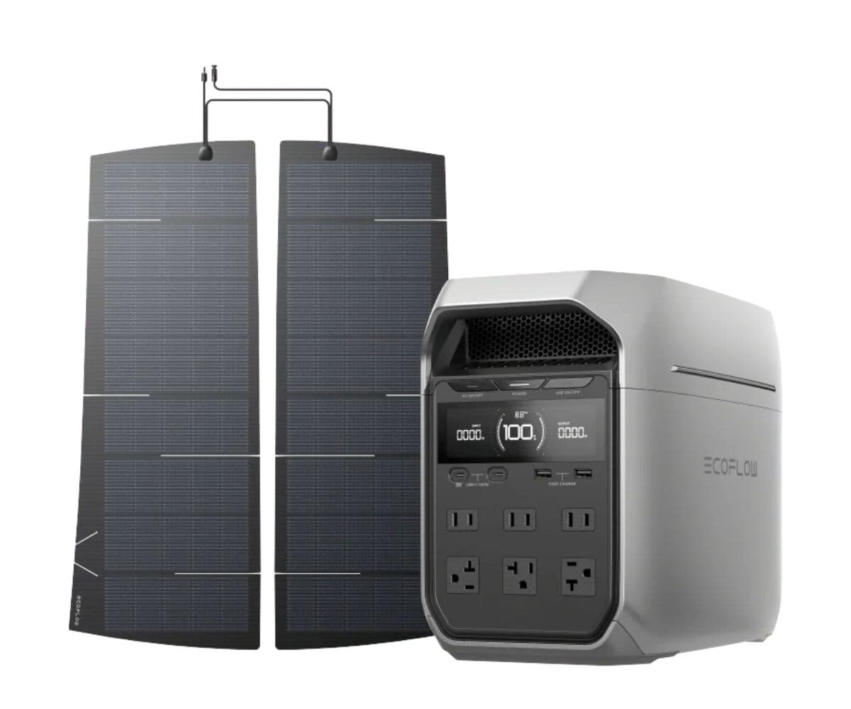 EcoFlow Delta 3 Plus Tesla Model Y 290W EV Solar Panel Kit
