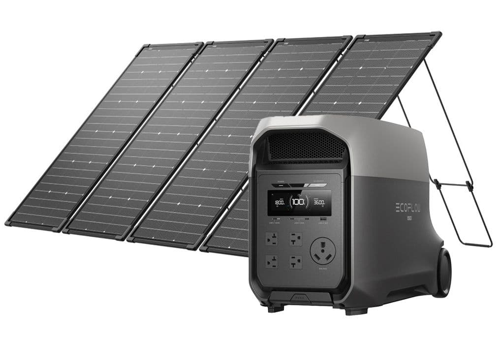 EcoFlow Delta 3 Ultra Portable Powerstation with 500W Solar Panel