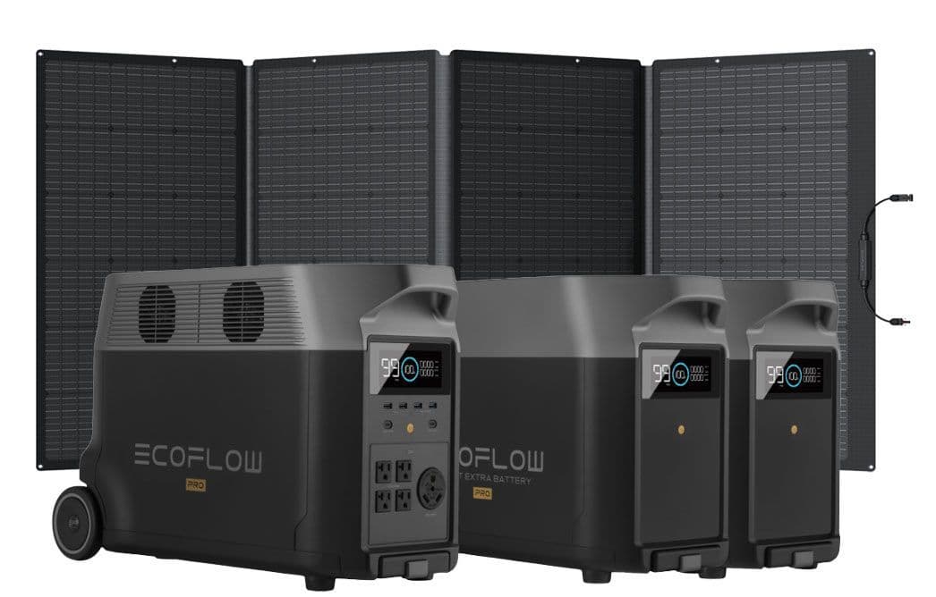 EcoFlow Delta Pro 10.8 kWh Home Storage Kit with 400W Foldable Solar Panel