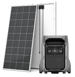 EcoFlow Delta Pro 3 Solar Generator Kit - With 2x 200W Rich Solar Panels