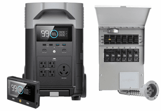 EcoFlow Delta Pro Portable Power Station with Free Transfer Kit and Remote