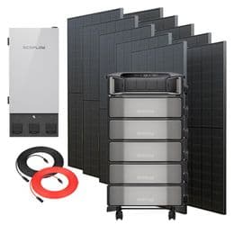 Ecoflow Delta Pro Ultra Expansion Power Station with Smart Home Panel 2 - 30.7 kWh Storage - with 10x 400W Rigid Solar Panels