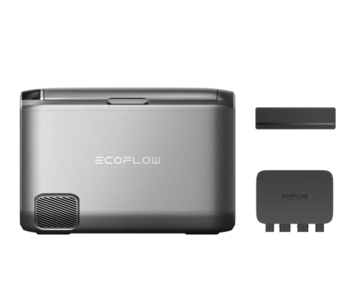 EcoFlow Glacier Classic Portable Fridge Freezer (55L) with Plug-in Battery and 500W Alternator Charger