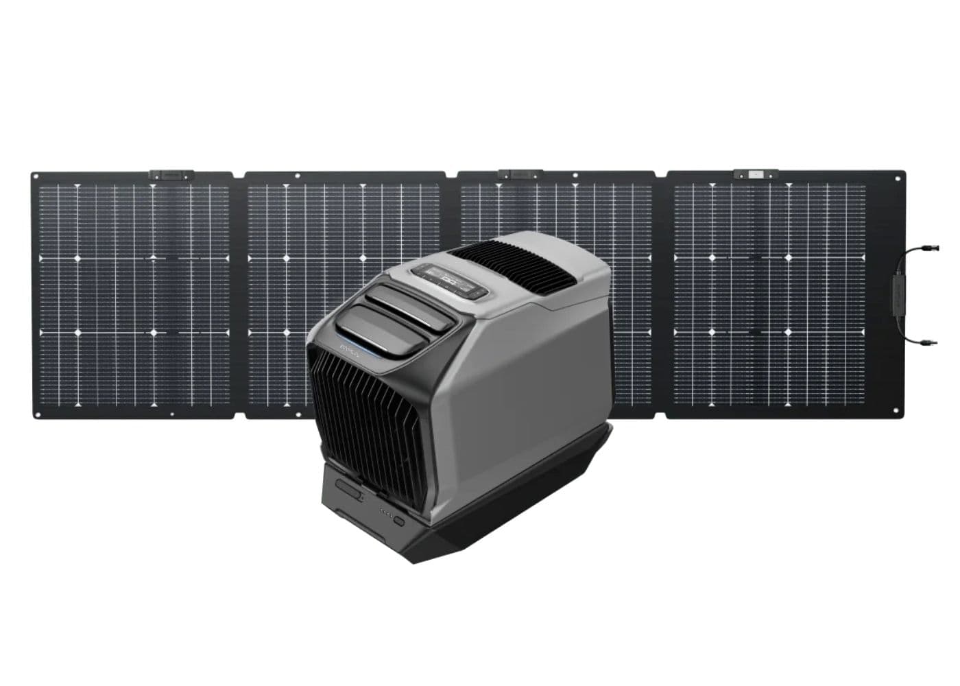 EcoFlow Wave 3 Portable Air Conditioner and Heater featuring an Add-on Battery and 220W Solar Panel
