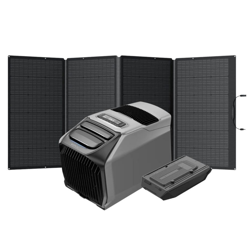 EcoFlow Wave 3 Portable Air Conditioner and Heater with Add-On Battery and 400W Solar Panel