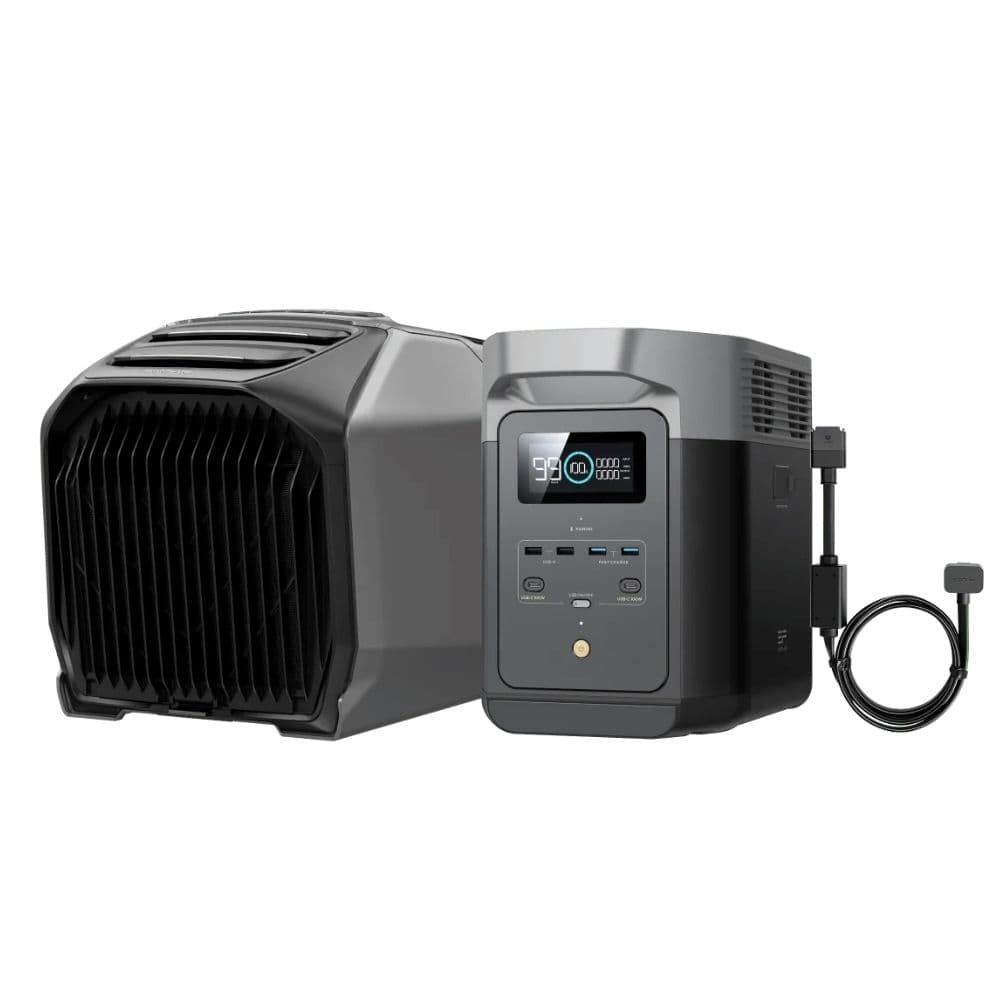 EcoFlow Wave 3 Portable Air Conditioner and Heater with Delta 2 Portable Powerstation