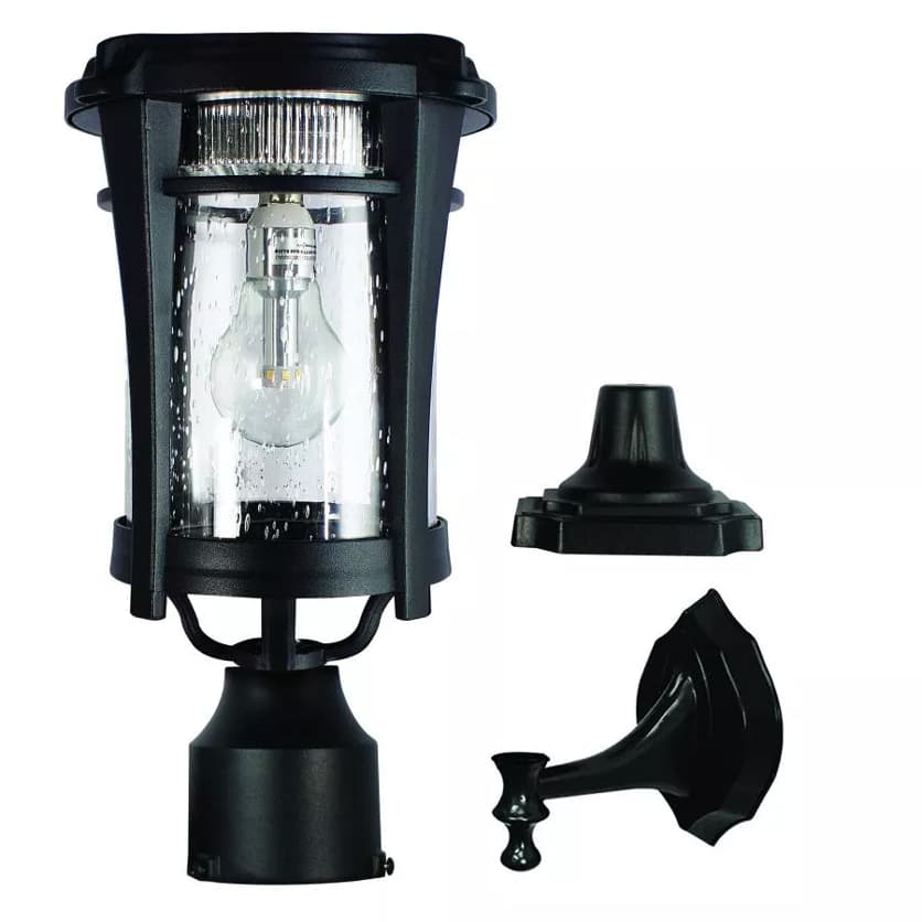 Gama Sonic Aurora Bulb Solar Light - With Pole, Post & Wall Mount Kit