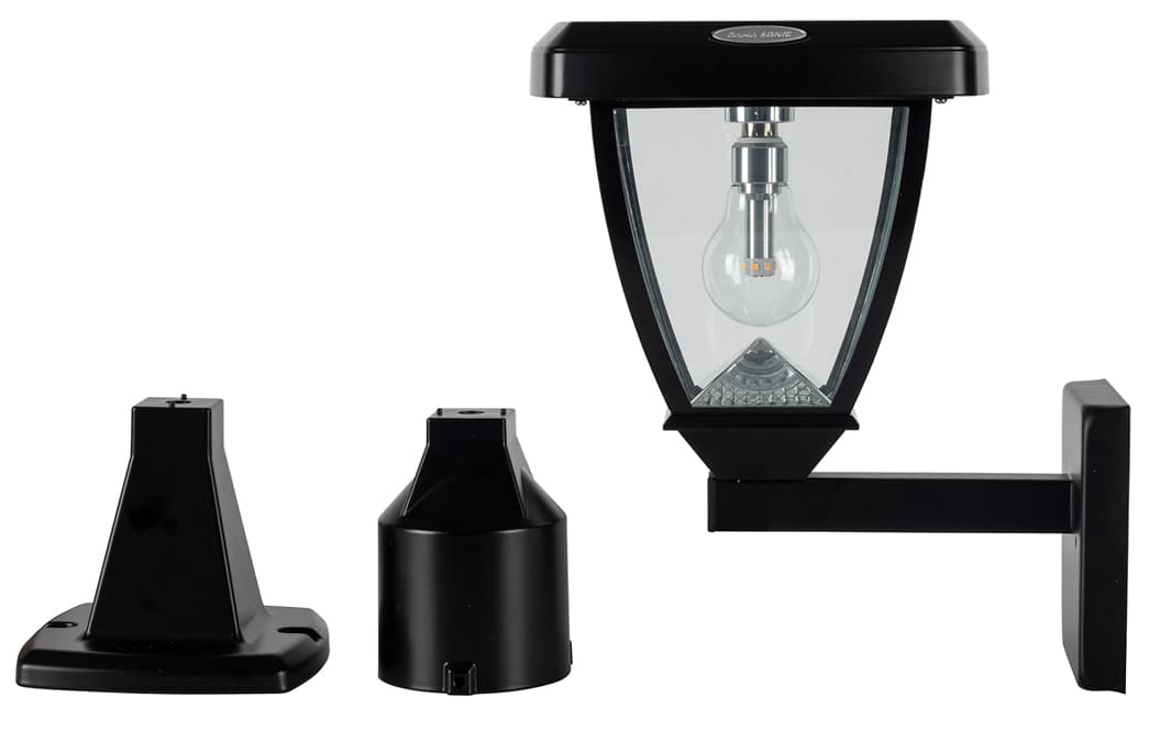 Inversee Solar Light - With Pole, Post & Wall Mount Kit