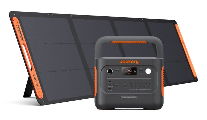 Jackery Explorer 1000 V2 Solar Generator - Includes a 100W Jackery Solar Panel