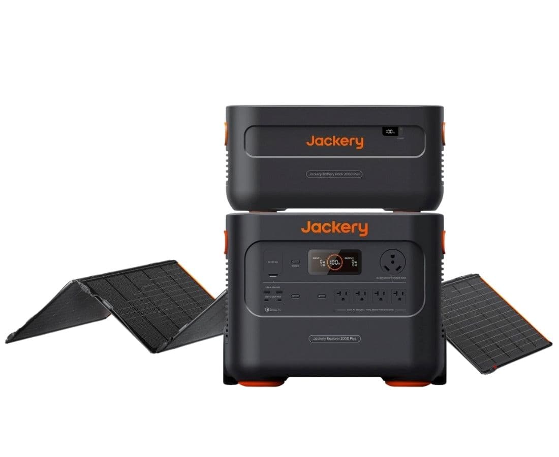 Jackery Explorer 2000 Plus Expansion Kit - 4kWh Battery Expansion with 500X Solar Panel